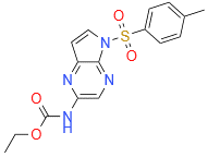 Carbamic acid,N-[5-[(4-methylphenyl)sulfonyl]-5H-pyrrolo[2,3-b]pyrazin-2-yl]-, ethyl este