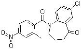 7-氯-1,2,3,4-四氫-1-(2-甲基-4-硝基苯甲?；?-5H-1-苯并氮雜卓-5-酮