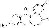 1-(4-氨基-2-甲基苯甲?；?-7-氯-1,2,3,4-四氫-5H-1-苯并氮雜卓-5-酮
